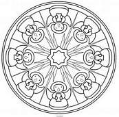 coloriage mandala chorale des anges